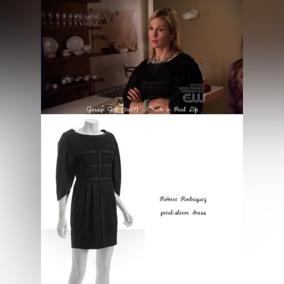 Robert Rodriguez Black Short Dress Puff Sleeve, Poof Sleeve, Mini Dress - Picture 2 of 10